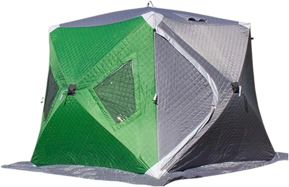 1-4 Winter Fishing Tent Winter Ice Fishing Tent Camping Tent Windproof and Rainproof Outdoor Winter Fishing Warm Tent (Color : D, Size : 240 * 240 * 200cm) (D 220 * 220 * 160cm)