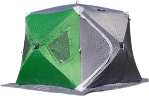 1-4 Winter Fishing Tent Winter Ice Fishing Tent Camping Tent Windproof and Rainproof Outdoor Winter Fishing Warm Tent (Color : D, Size : 240 * 240 * 200cm) (D 220 * 220 * 160cm)