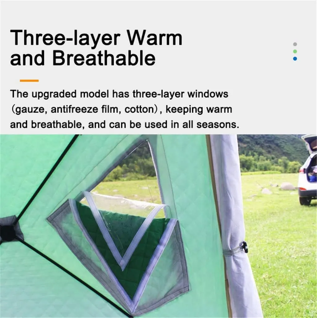 1-4 Winter Fishing Tent Winter Ice Fishing Tent Camping Tent Windproof and Rainproof Outdoor Winter Fishing Warm Tent (Color : D, Size : 240 * 240 * 200cm) (D 220 * 220 * 160cm)