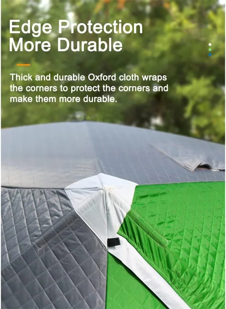 1-4 Winter Fishing Tent Winter Ice Fishing Tent Camping Tent Windproof and Rainproof Outdoor Winter Fishing Warm Tent (Color : D, Size : 240 * 240 * 200cm) (D 220 * 220 * 160cm)