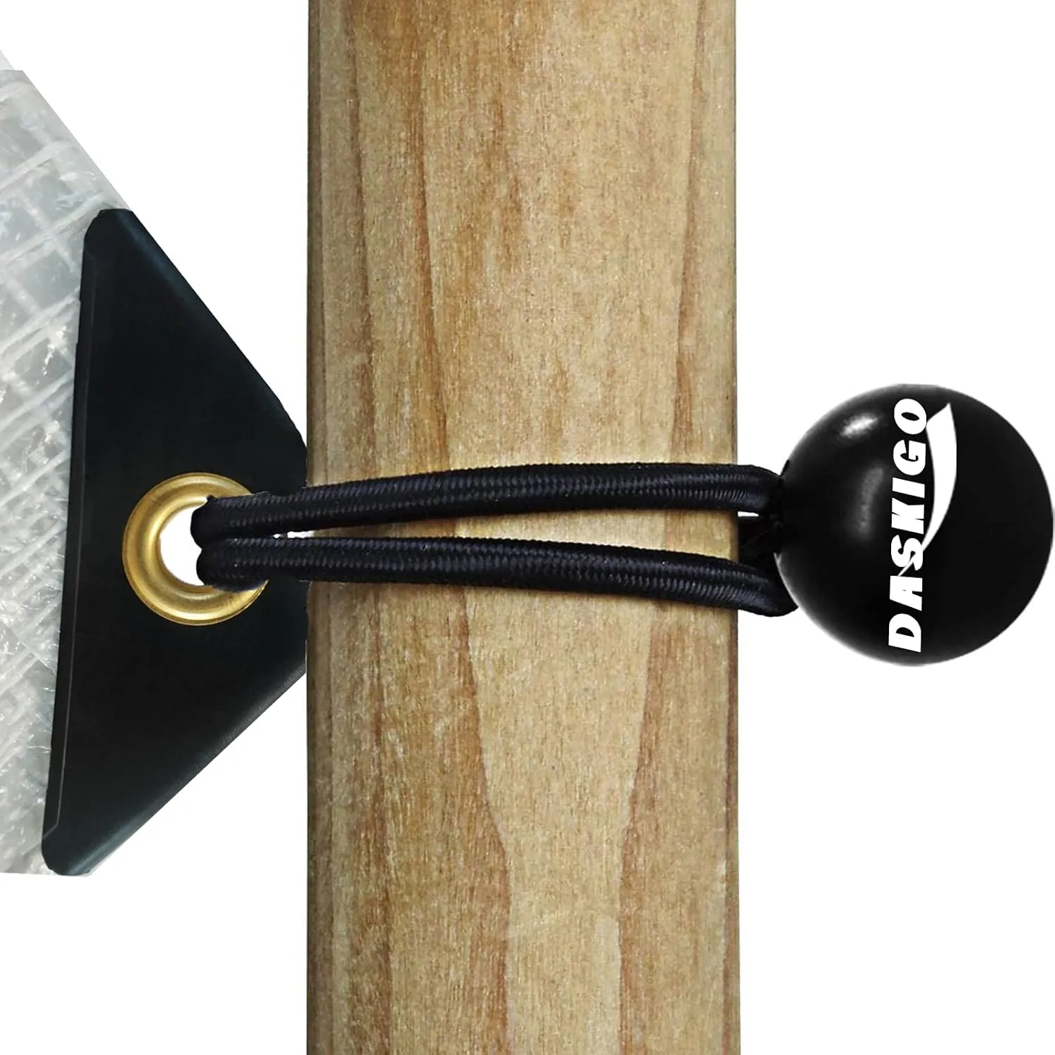 10 x 10Ft Heavy Duty Waterproof Tarps Reinforced Mesh Clear Tarp Cover Sheet & 6 PCS Bungee Balls