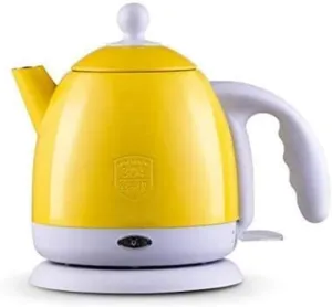 1.0L Stainless Steel Electric Kettle with Water Temperature Control, 800W Quick Boiling Tea Pot, Household Travel Kettle, Anti-Scalding Handle, Gold