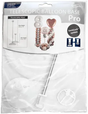 10" Premium Pro Version Telescopic Large Base Balloon Stand with Sure Lock System