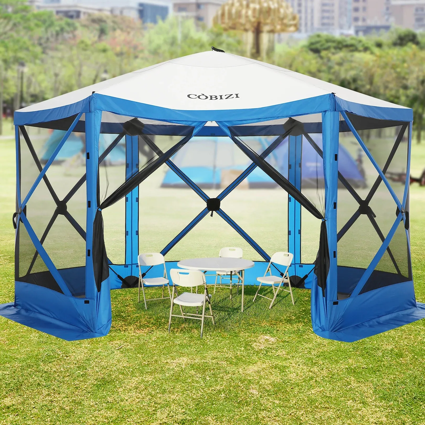12x12ft Pop Up Gazebo Screen House Tent