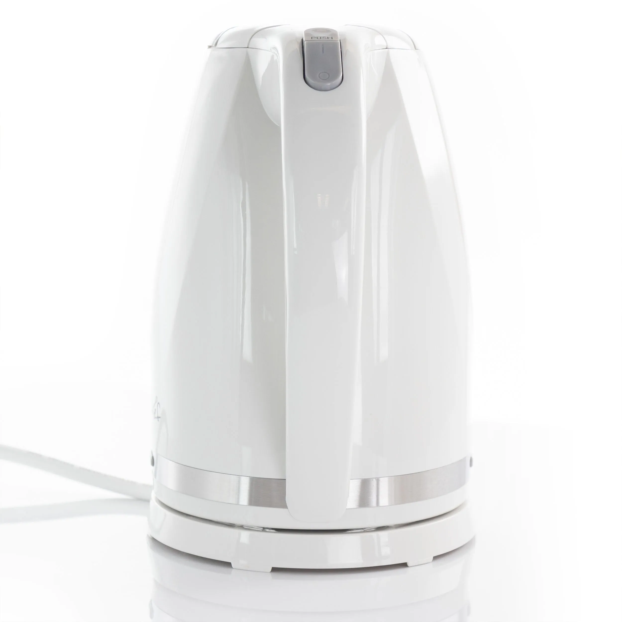 1.7L Rapid Boil Cordless Serving Electric Tea Kettle in White