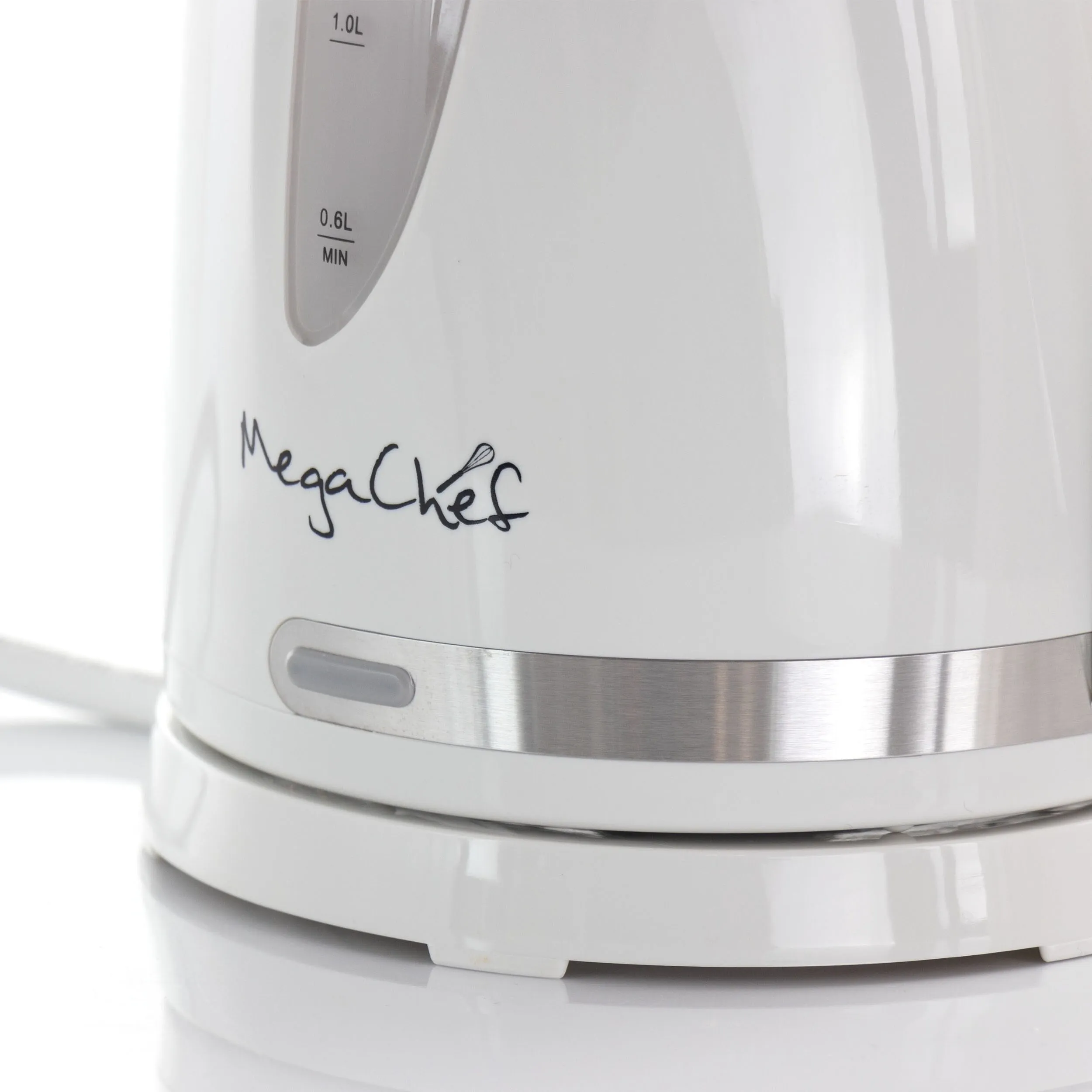 1.7L Rapid Boil Cordless Serving Electric Tea Kettle in White