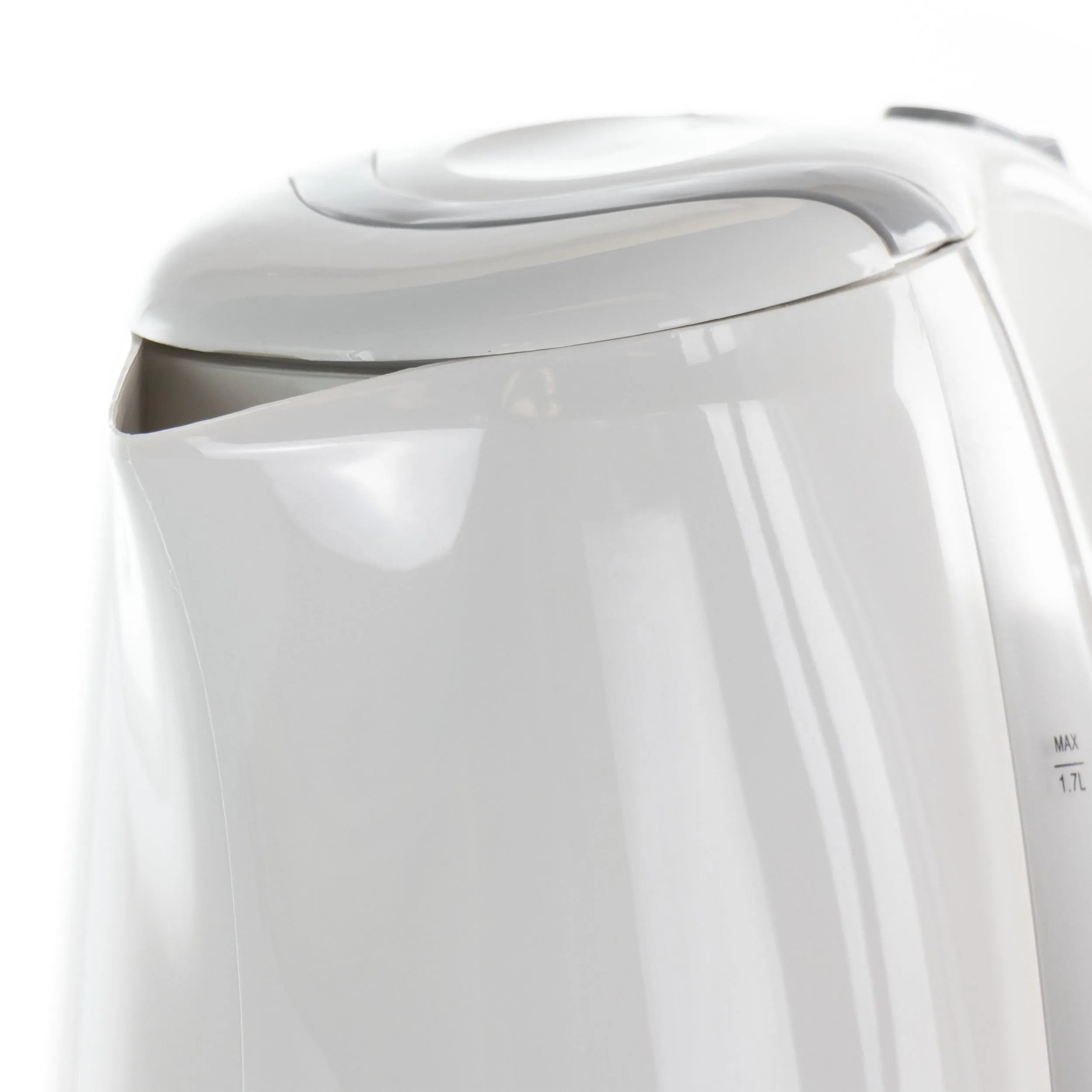 1.7L Rapid Boil Cordless Serving Electric Tea Kettle in White