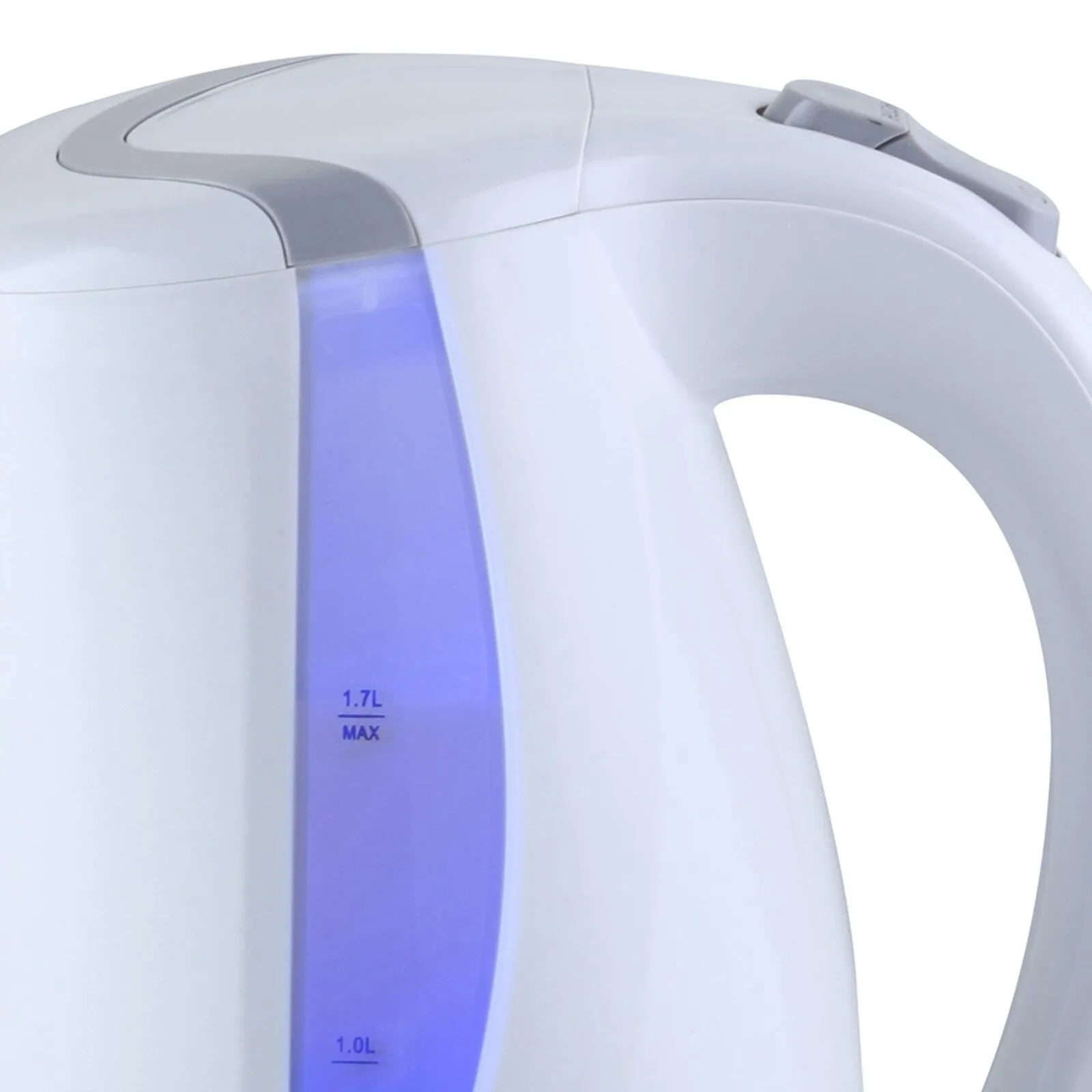 1.7L Rapid Boil Cordless Serving Electric Tea Kettle in White