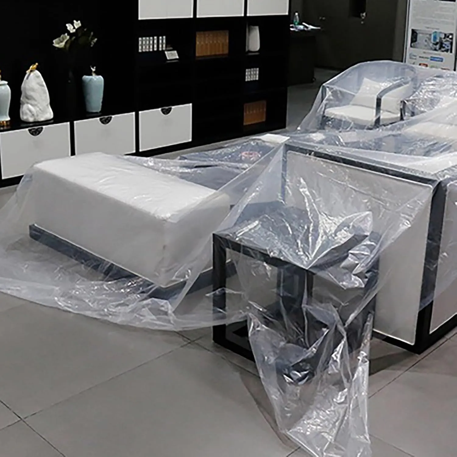 2 * 3m 2 * 5m 6 * 8m 10 * 10m Transparent Heavy Duty Water Resistant Tarp Cover,Plastic Tarpaulins,Transparent Waterproof Tarpaulin,Duty Heavy Tear Resistant Cover(7x10 ft(2x3m))
