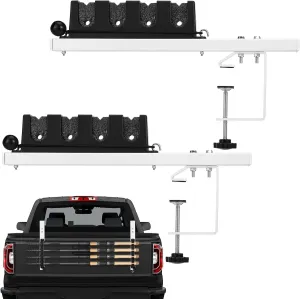 2 Pcs Fishing Rod Pole Holders for Truck Bed Fishing Pole Roof Rack Carbon Steel Clamp on Fly Accessories for Truck Bed or Boat