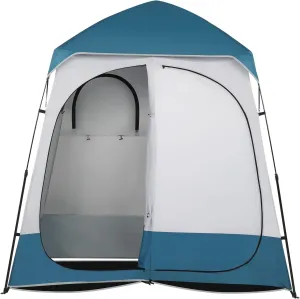 2 Room Shower Tent,Instant Pop Up Shelter with Carrying Bag, Privacy Changing Room Tent,Perfect for Portable Toilet, Camping, Dressing