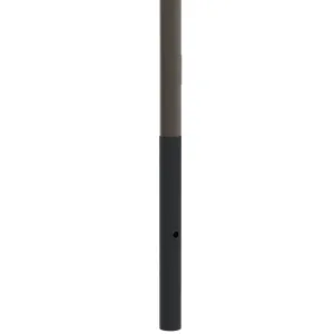 20' Above Grade x 5.0" Base OD x 3.0" Top OD x 0.125" Thick, Round Tapered Aluminum, Direct Burial Light Pole