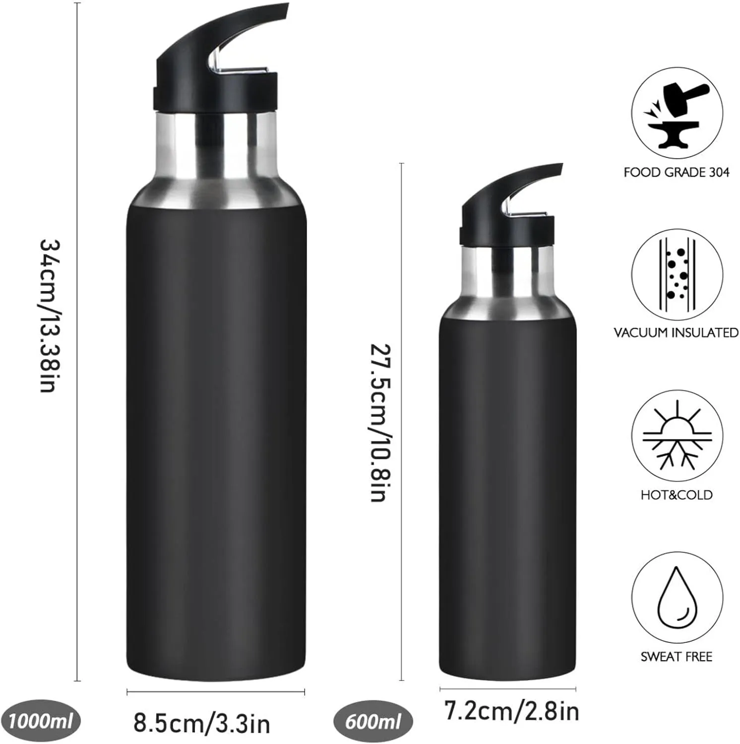20 OZ Queen Of Egypt Water Bottle with Straw, Sports Water Bottle BPA Free Stainless Steel Water Jugs for Gym, Kitchen, Working, Outdoor（26）
