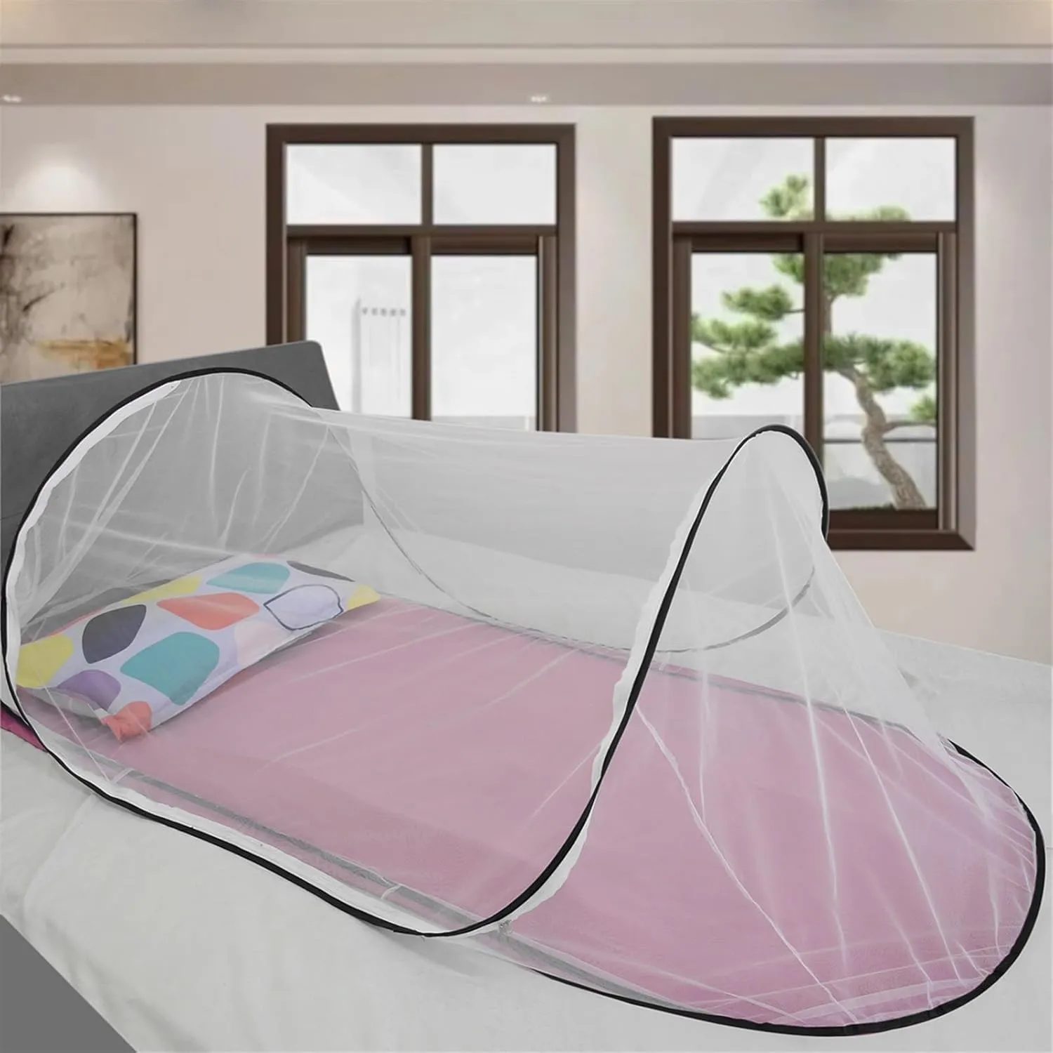 200 * 80 * 56 Large Size nets ，Foldable Mosquito net, Ultra Light pop-up Mosquito net, Portable Camping Tent, Easy and Fast Installation