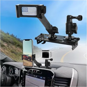 2024 2025 Ram Dash Mount Phone Holder for 2019-2025 Ram 1500 2500 3500 TRX Metal Dash Platform Phone Mount Go pr o Holder 2025 R am Cell Phone Holder Phone Mount