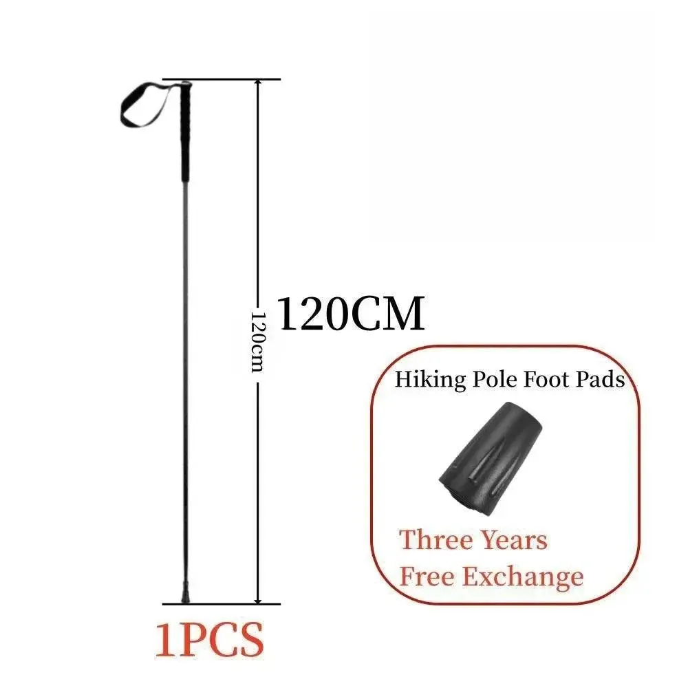 2024 New Carbon Fiber Trekking Pole 5-Section Trekking Pole Carbon Ultralight Portable Camping Trip Folding Trekking Pole