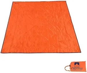 215 215cm Oxford Outdoor Camping Mat Pad Waterproof Double Sided Picnic Tent Blanket Foldable Beach Mat Ground Sheet Tarp Mats (Color : Orange, Size : 215x215cm)