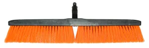 24" Stiff Bristle Push Broom Head (Telescopic Handle not included)