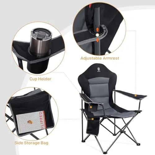 2pcs Camping Chairs,Lawn Chairs Outdoor Sports Chairs,Folding Chair Camping Chairs