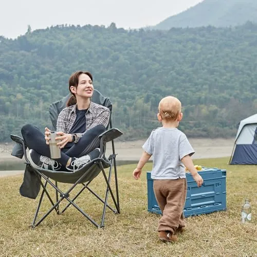 2pcs Camping Chairs,Lawn Chairs Outdoor Sports Chairs,Folding Chair Camping Chairs