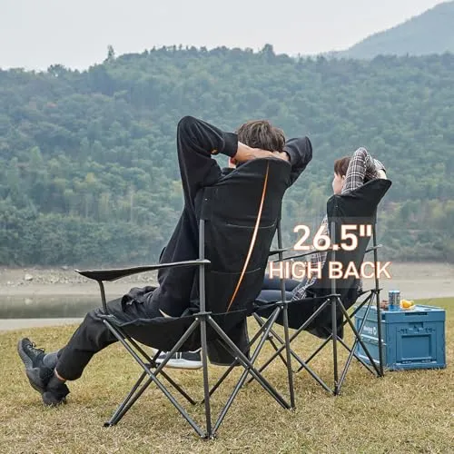 2pcs Camping Chairs,Lawn Chairs Outdoor Sports Chairs,Folding Chair Camping Chairs