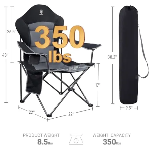 2pcs Camping Chairs,Lawn Chairs Outdoor Sports Chairs,Folding Chair Camping Chairs