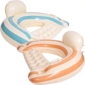 2PCS Pool Swim Ring Inflatable Pool Floats Water Fun Large Adult Swimming Pool Float for Beach Lake Summer Holiday Beach Party