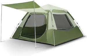 3-4 Person Instant Family Camping Tent - Pop-Up Quick Setup Outdoor Tents Automatic Tents for Parties,Picnic, Outdoors Travel,Camping