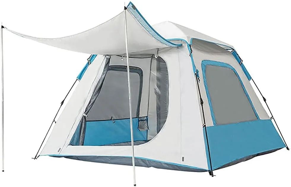 3-4 Person Instant Pop-up Tent Dome Tent for Outdoor Camping, Automatic Quick-Opening Breathable Sunscreen Portable Foldable