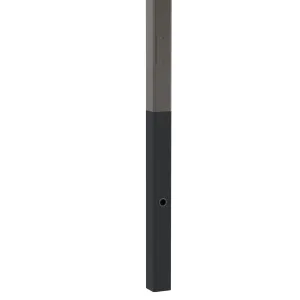 30' Tall   5' Below Grade x 6.0" OD x 0.250" Wall Thickness, Square Straight Aluminum, Direct Burial Light Pole