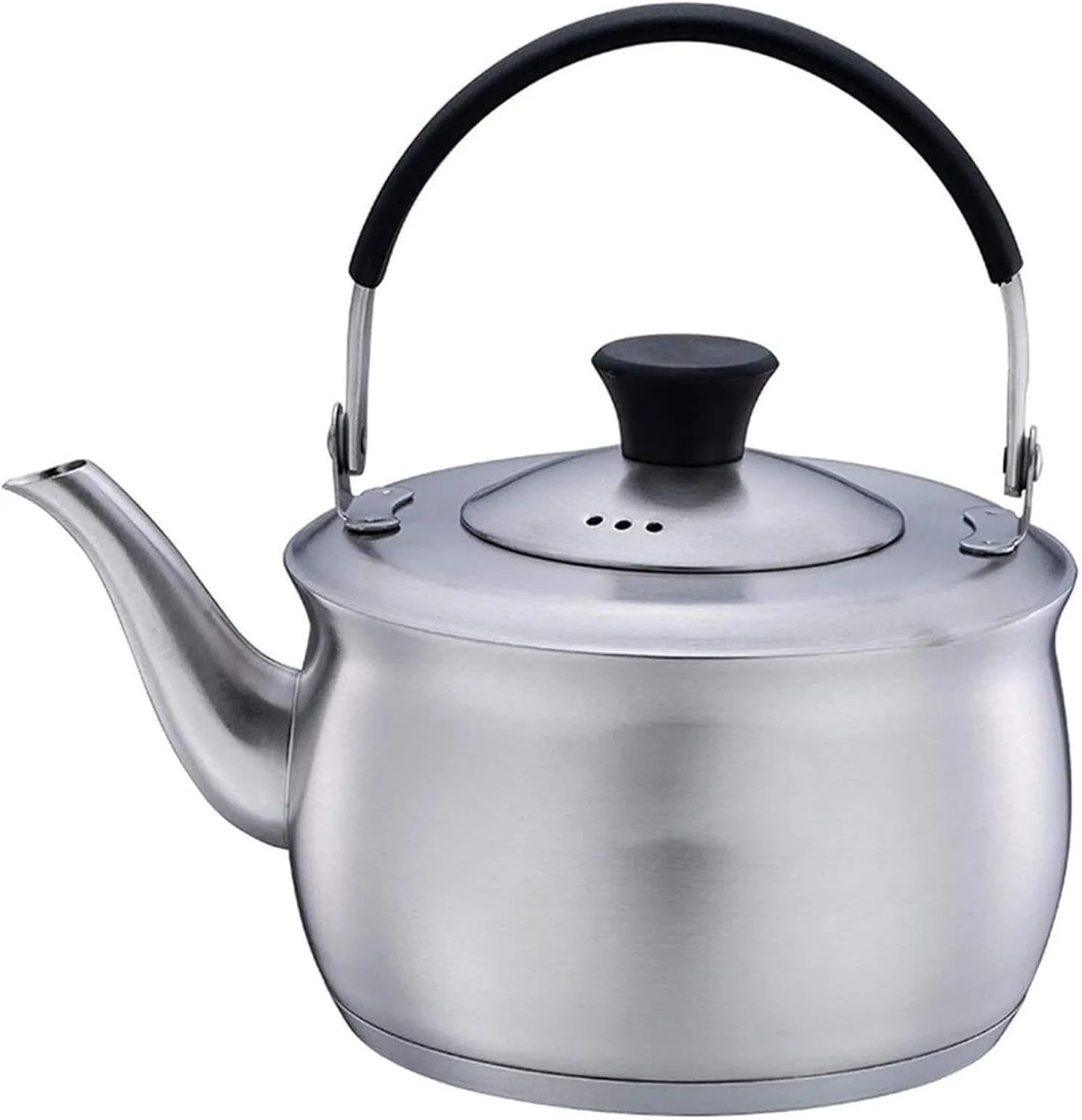 304 Stainless Steel Stovetop Tea Kettle, Thickened Whistling Kettle for Gas and Induction Cookers, Quick Boil Water Kettle, Universal Use