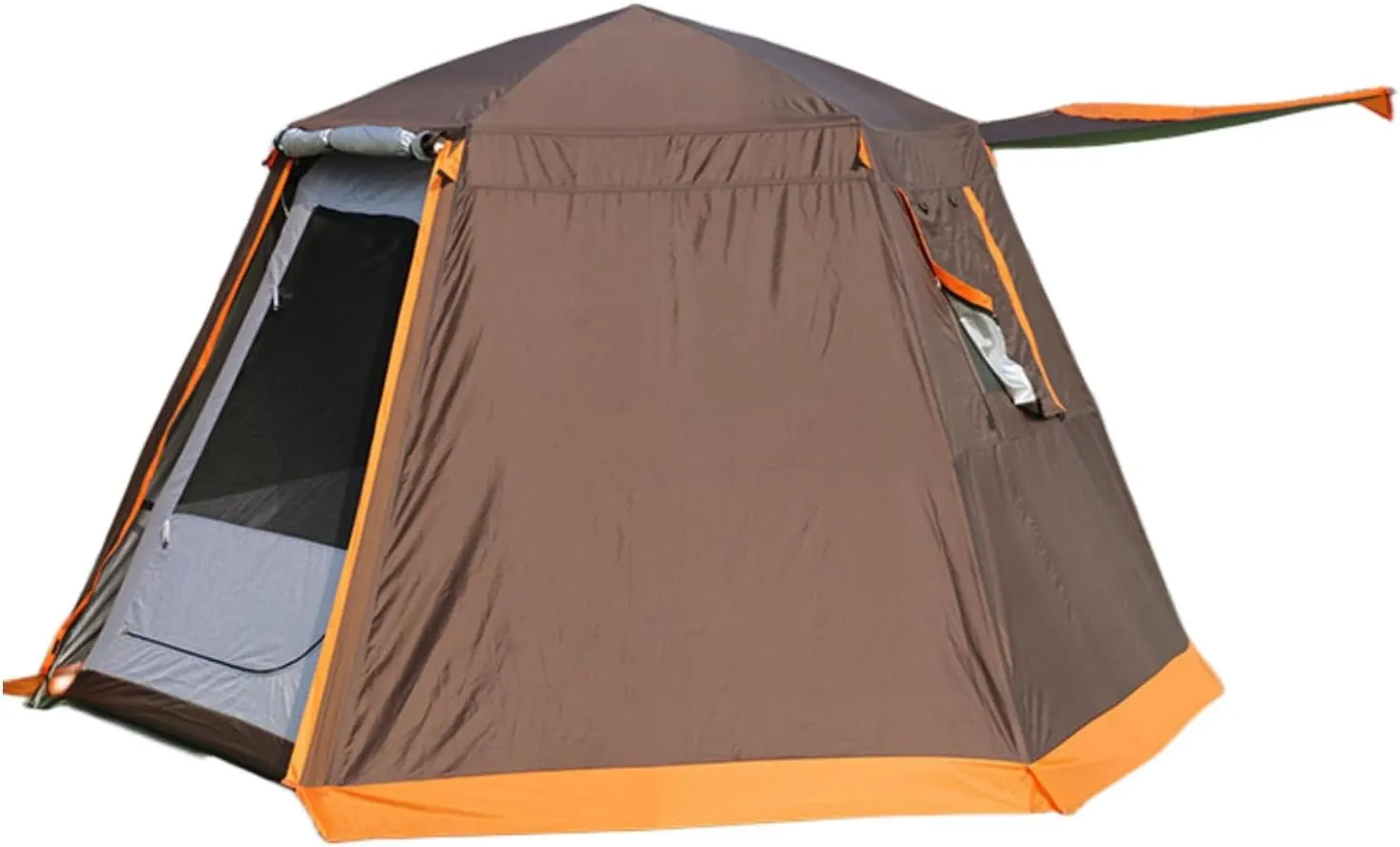 3/4/5/8 Person Camping Tent，Outdoor Hexagonal Tent，Fully Automatic Travel Rainproof Tent， Double Layer Tent Equipped with A Handbag, Suitable for Outdoor Camping or Outdoor Beaches