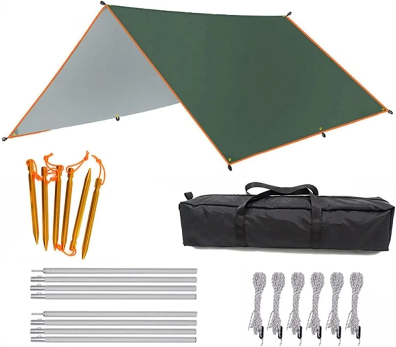 3x3m 3x4m 3x5m Awning Watertight Tarp Tent Outdoor Sun Shelter Camping Tourist Tarp Canopy Sunshade Sun Shade Beach Garden (Color : Style 2, Size : 3x4m)