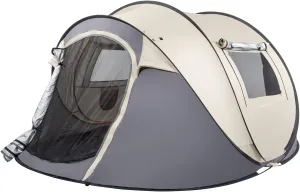 4 Person Pop Up Waterproof Camping Tent Easy Setup 2 Doors-Instant Mesh Windows for Camping Hiking Fishing Beach 2 Doors-Instant Family Traveling Outdoor