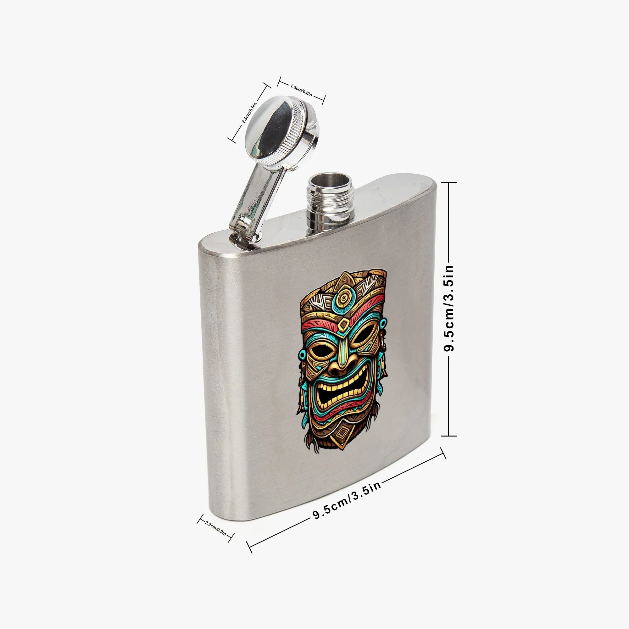 433. 6oz Stainless Steel Hip Flask