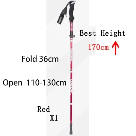 5-Section Outdoor Fold Trekking Pole