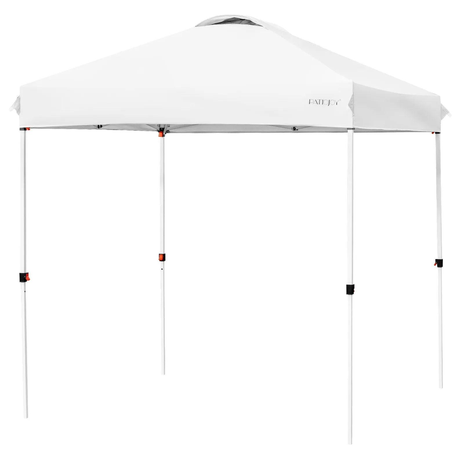 6.6 x 6.6 Feet Outdoor Pop-up Canopy Tent with Roller Bag-White