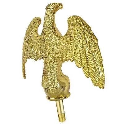 7" Gold Eagle Finial Top For 16' 20' 25' Handcrafted Telescopic Flag Pole