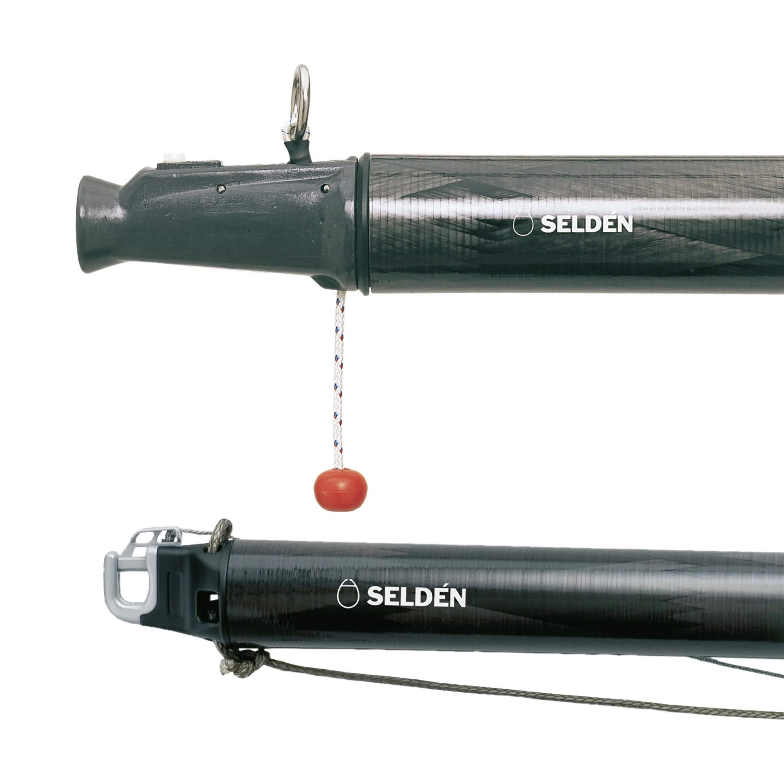 ø88 mm carbon spinnaker pole kit, Max overall length 5495 mm, end fittings for dip pole gybing