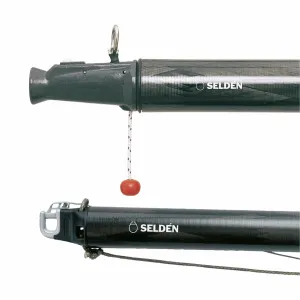 ø88 mm carbon spinnaker pole kit, Max overall length 5495 mm, end fittings for dip pole gybing