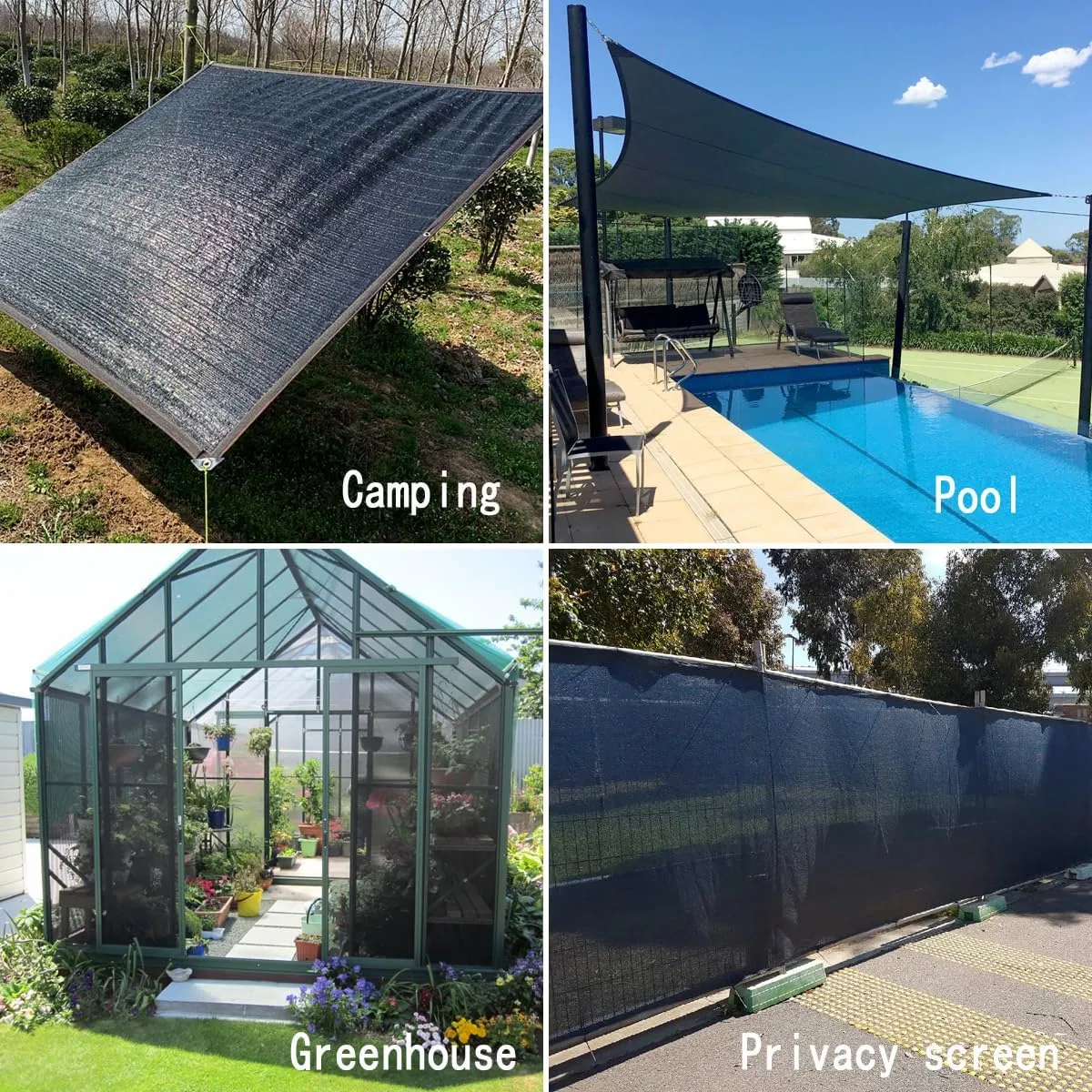 90% Black Shade Cloth, 10X30Ft Garden Sun Shade for Plant Cover, Outdoor Shade Netting with Grommets, Sunblock Mesh Tarp for Patio, Greenhouse, Pergola, Potted Plant, Chicken Coop