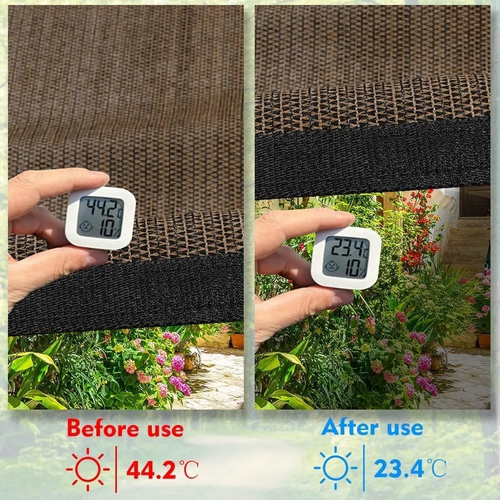 90% Sun Shade Cloth, Pergola Shade Cover Canopy, Mesh Tarp Sun Screens for Patio, Outdoor, Garden, Backyard (6 x 8 FT)
