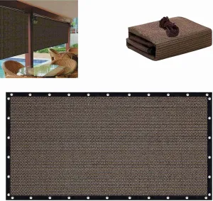 90% Sun Shade Cloth with Grommets, Pergola Shade Cover Canopy, Pergola Cover, Mesh Tarp Sun Screens for Patio, Outdoor, Garden, Backyard (6.5×16.4 ft)