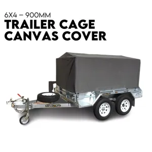 900mm Trailer Cage Canvas Tarp Cover for 6x4 High Quality Cage Universal 3 foot-QLD_Rural