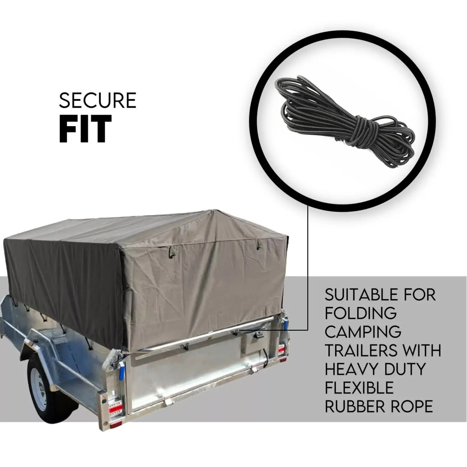 900mm Trailer Cage Canvas Tarp Cover for 6x4 High Quality Cage Universal 3 foot-QLD_Rural