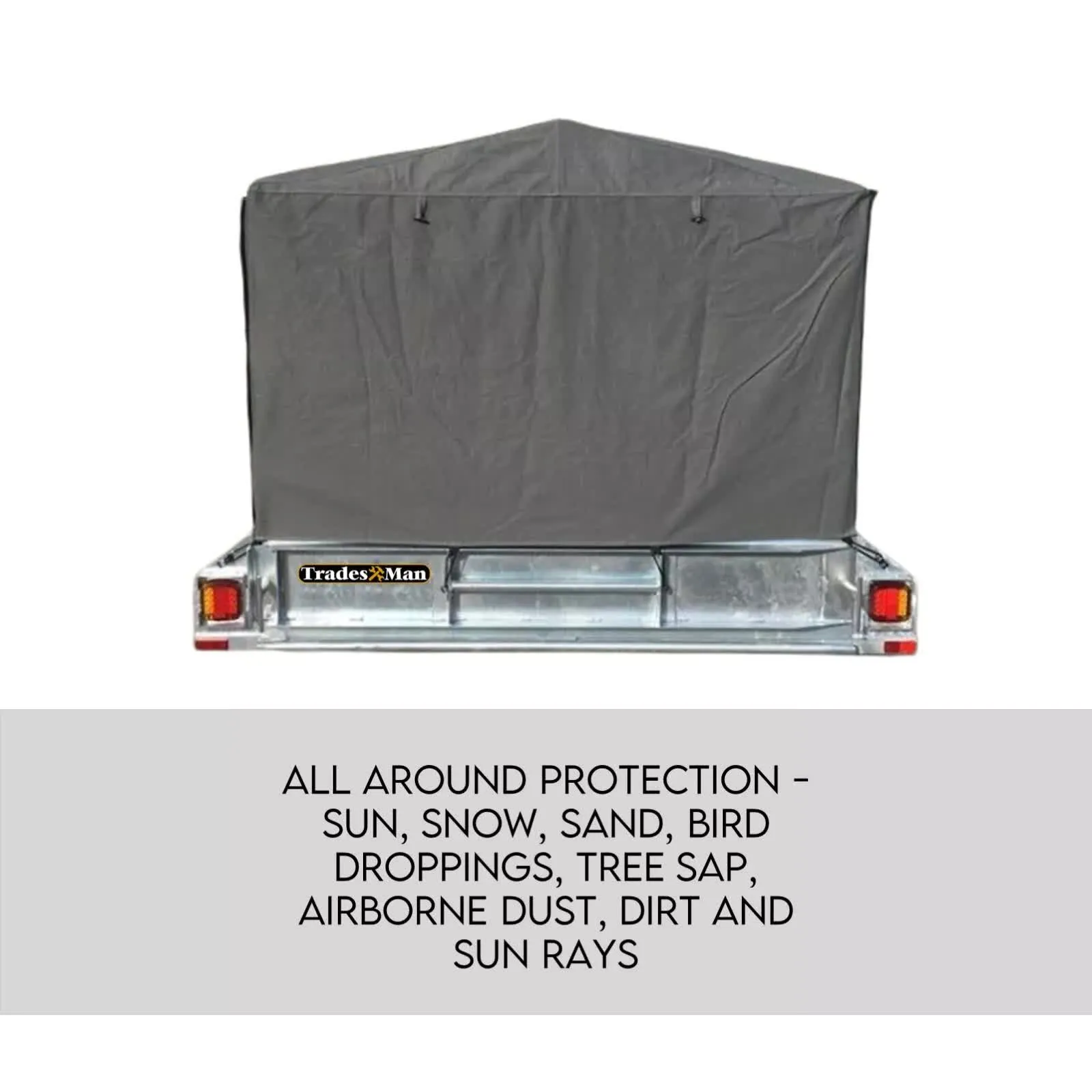 900mm Trailer Cage Canvas Tarp Cover for 6x4 High Quality Cage Universal 3 foot-WA_Rural