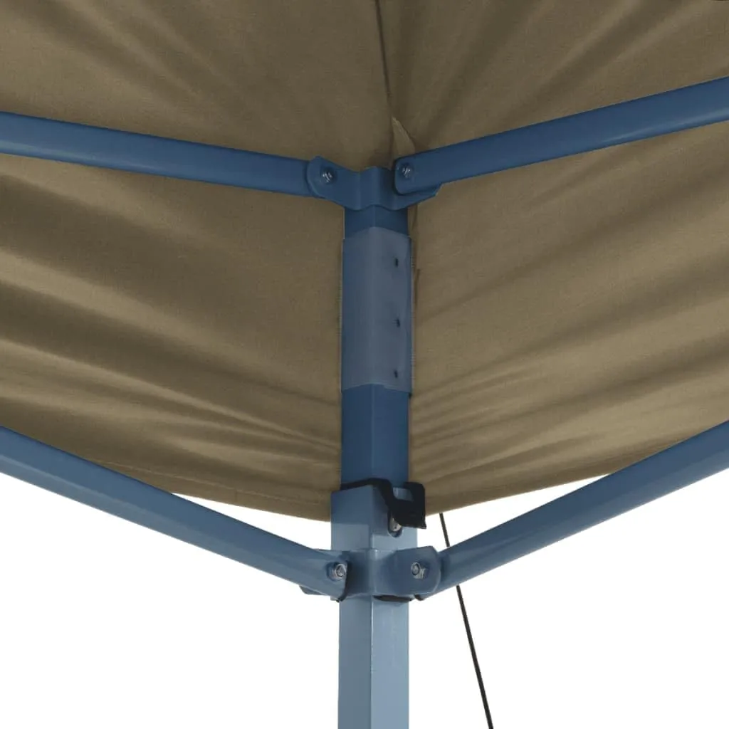 9.8'x14.8' Foldable Pop-Up Canopy Tent with Heavy-Duty Steel Frame Cream White Outdoor Party Tent UV Protection Gazebo for Events Backyard BBQs
