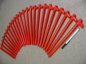 A 24 Pack of Heavy Duty Tent Pegs,Tent Stakes or Tent Anchors