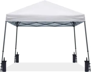 ABCCANOPY Stable Pop up Outdoor Canopy Tent 10 x 10 ft Base / 8 x 8 ft Top, White