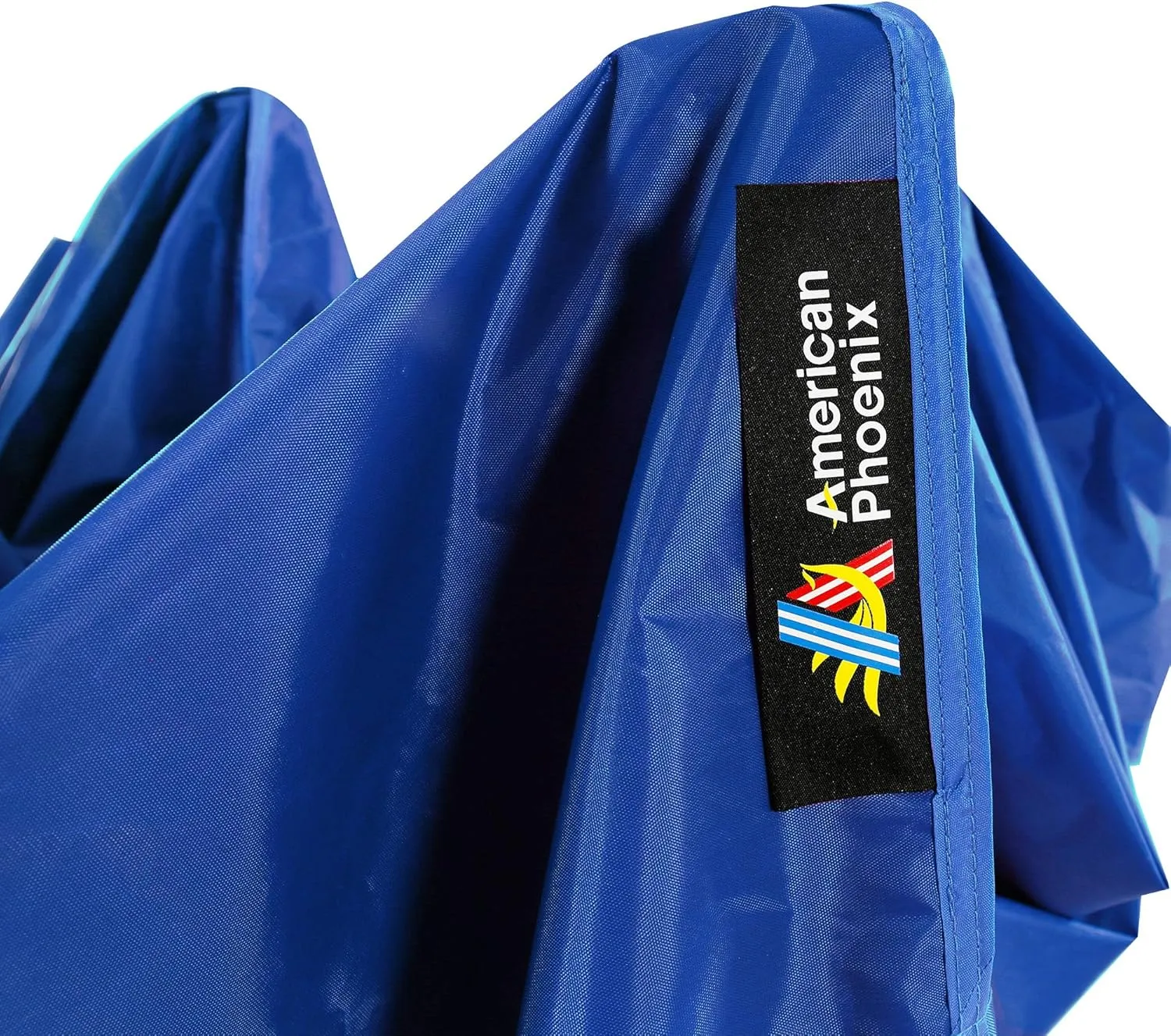 AMERICAN PHOENIX 10x10 Pop Up Canopy Tent Portable Instant Commercial Outdoor Beach Heavy Duty Market Shelter (10x10FT (White Frame), Blue)
